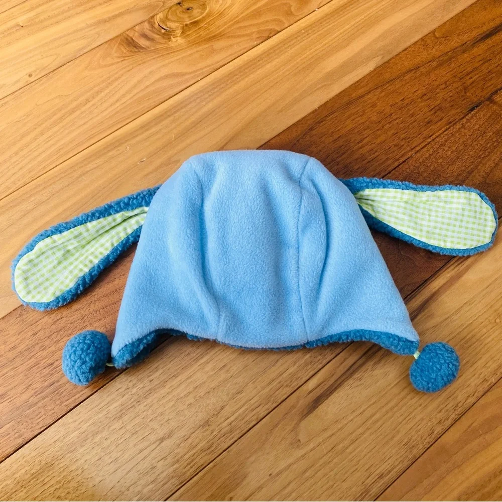 Pottery Barn Kids Hat Vintage Patchwork Dog Hat Infant size 0-12 months